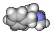 Methamphetamine space filling molecular model