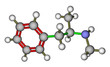 Methamphetamine molecular structure