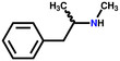 Methamphetamine structural formula