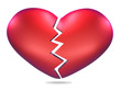 Broken heart shape