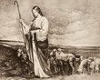 Good Shepherd - old lithography