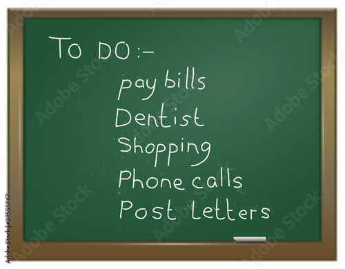 Illustration: To do list. To do list.