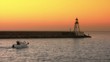Going out at sunrise