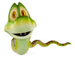 snake cartoon looking at you