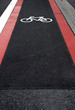 Strassenmarkierung Radweg