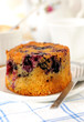 A cake made of currants, chocolate chips and semolina. A cake made of currants, chocolate chips and semolina.