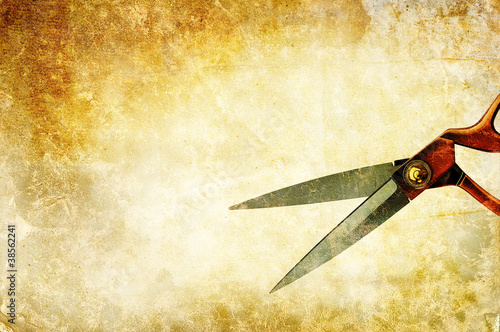 Photo: scissors textured paper scissors textured paper