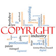 Copyright word cloud concept Copyright word cloud concept