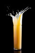 Orange juice splash