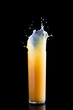 Orange juice splash