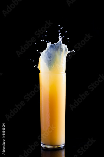 Photo: Orange juice splash Orange juice splash