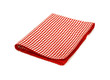 Red checkered picnic cloth isolated on white Red checkered picnic cloth isolated on white