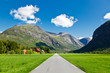 Empty road in Norway