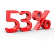 3d Schrift 53% rot