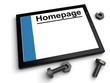 Illustration: Homepage im Aufbau Homepage im Aufbau