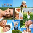 Happy people collage.