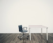 minimal modern interior office table and chairs