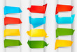 Huge set of colorful origami paper banners. Huge set of colorful origami paper banners.