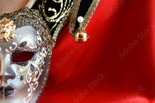Photo: Mask On Red Mask On Red