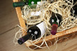 Photo: Picnic basket with wine Picnic basket with wine