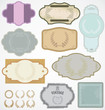 Vintage labels - vector set