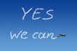 yes we can Himmelsschreiber
