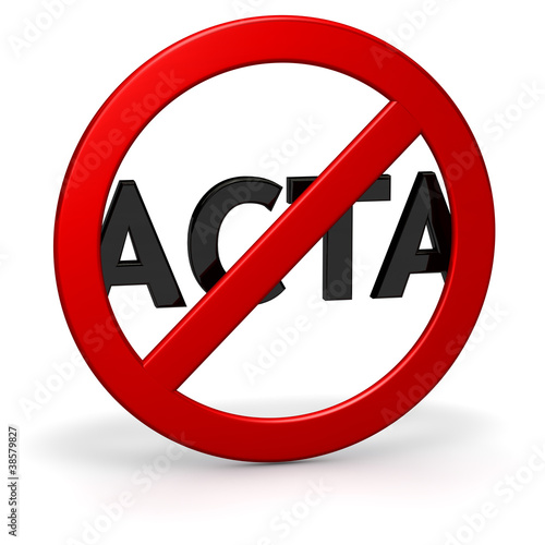Illustration: ACTA Kritik und Opposition SYMBOL ACTA Kritik und Opposition SYMBOL