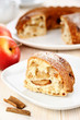 Photo: Piece of apple pie with cinnamon Piece of apple pie with cinnamon