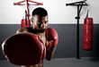 Boxer punching
