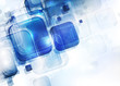Vektor: Translucent blue squares Translucent blue squares