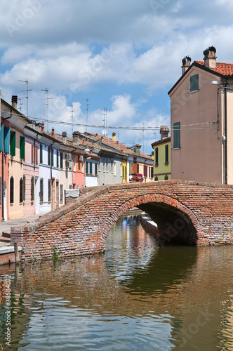 Photo: Sisti Bridge. Comacchio. Emilia-Romagna. Italy. Sisti Bridge. Comacchio. Emilia-Romagna. Italy.