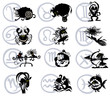 Zodiac Silhouettes.