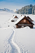 Hütten in den österreichischen Alpen
