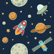 Space Seamless Pattern