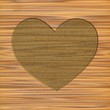 heart in wood
