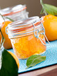 jar of homemade orange jam