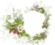 Painted summer Circle frame