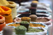 Traditional spices market in India.