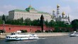 military hardware ride by quay of Moscow Kremlin