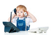 handsome boy talking on the phone