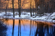Photo: Evening sun light reflection in the small pond Evening sun light reflection in the small pond