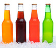 Four Soda Bottles in Ice