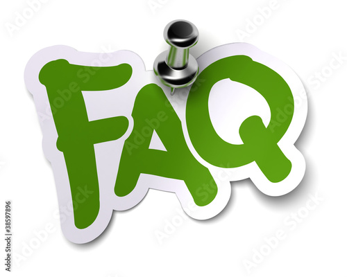 Illustration: FAQ, Foire Aux Questions, Frequently Asked Questions FAQ, Foire Aux Questions, Frequently Asked Questions