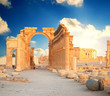 Ancient Roman time town in Palmyra, Syria.