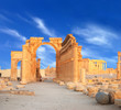 Ancient Roman time town in Palmyra, Syria.