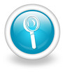 Light Blue Icon "Magnifying Glass / Search"