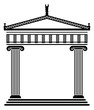 Vektor: vector ancient greek architecture vector ancient greek architecture