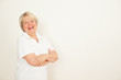 Foto: Seniorin lacht Seniorin lacht