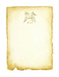 agels with trumpet on the old paper background
