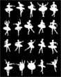 white ballet dancers on black white ballet dancers on black
